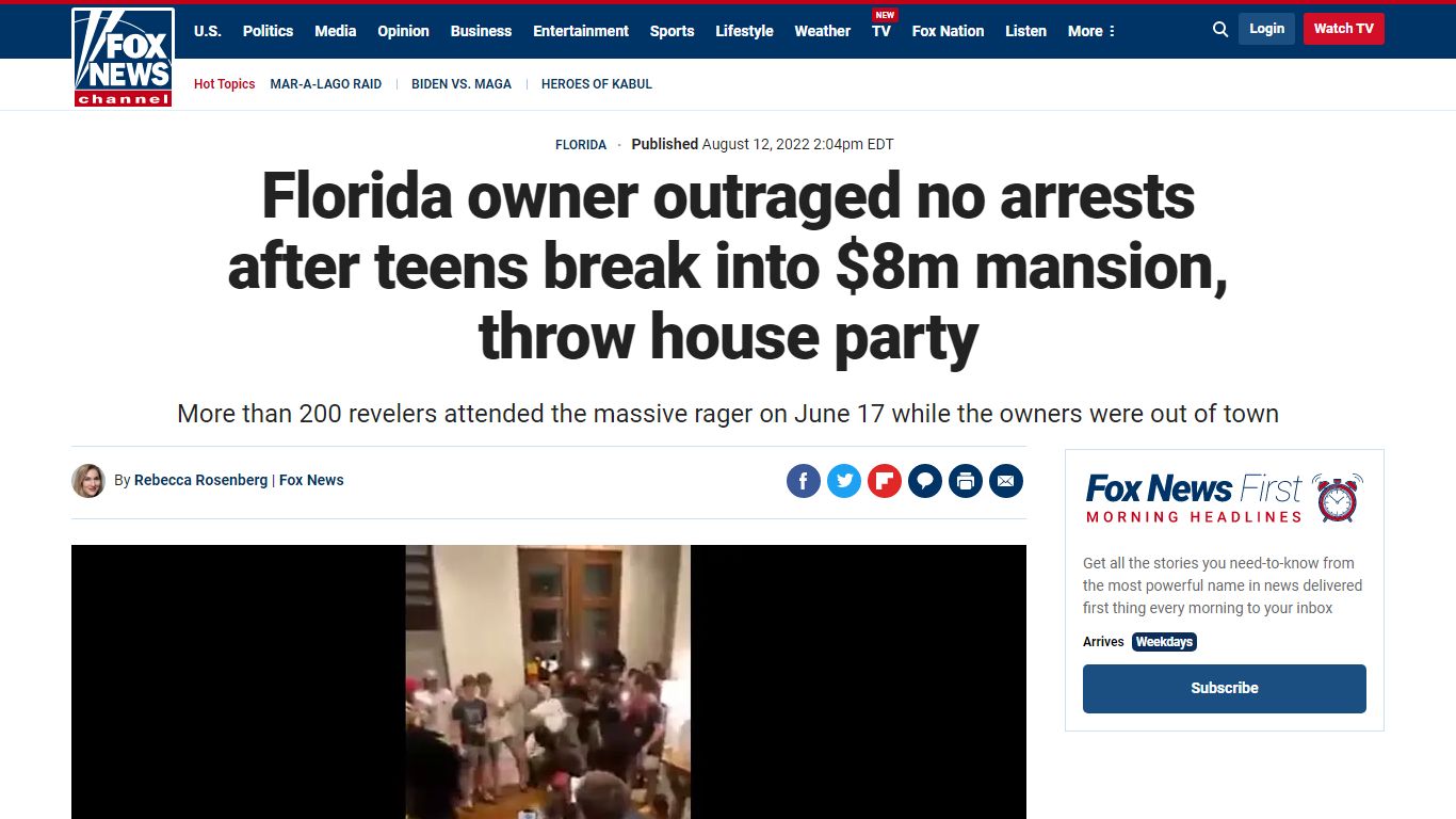 Florida owner outraged no arrests after teens break into $8m mansion ...